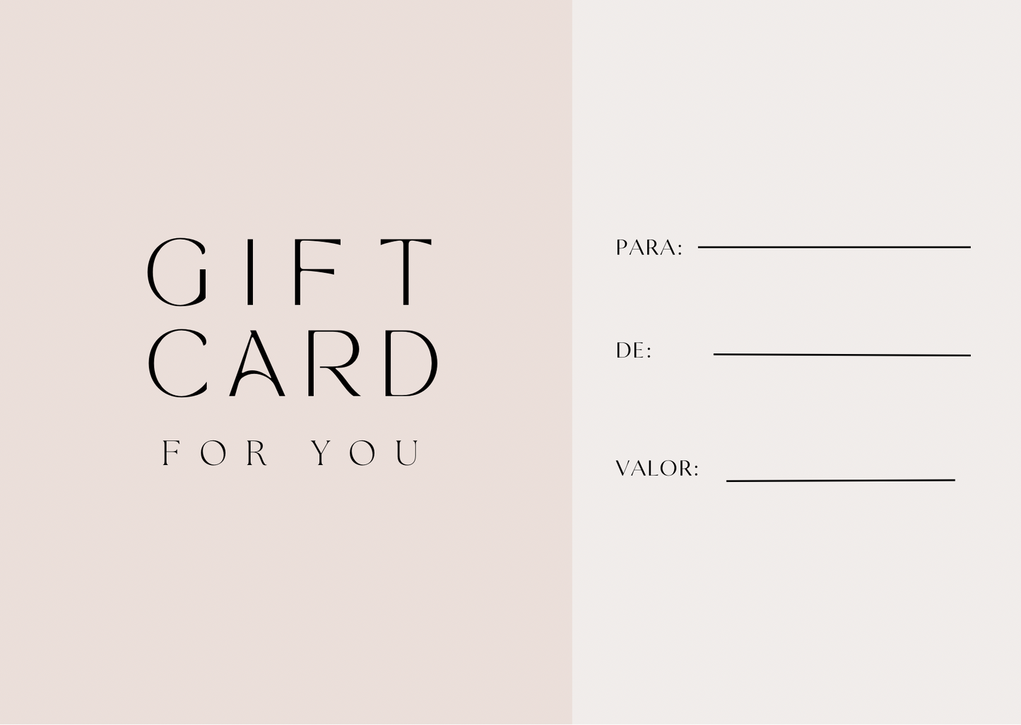 MORNING GLORY GIFT CARD