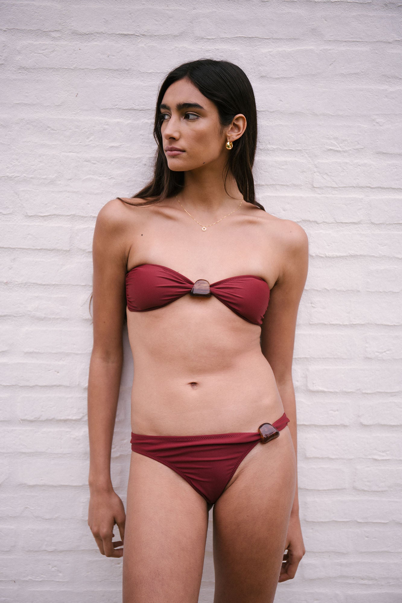 CONJUNTO TOP LONIA & BOTTOM ARLO / BORDEAUX