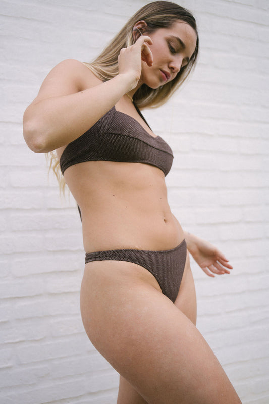 CONJUNTO TOP PEGGY & BOTTOM MIMI / COFFEE