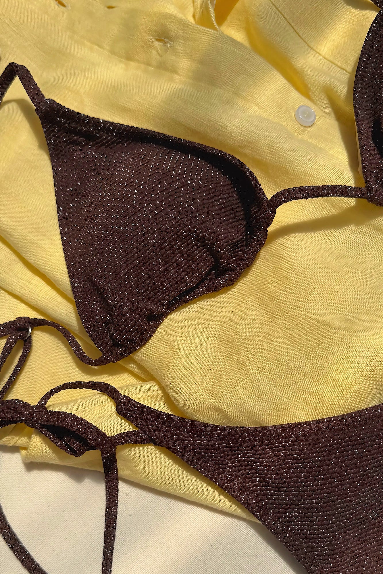 CONJUNTO TOP NINA & BOTTOM ARIA / COFFEE