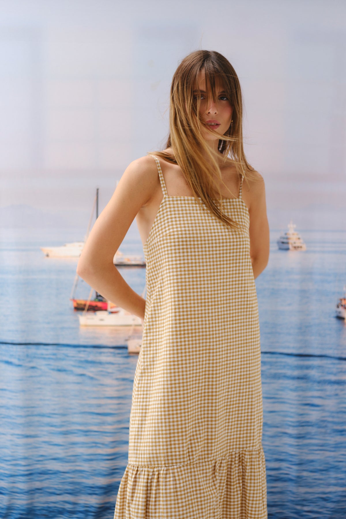 VESTIDO ZUR/CAMEL